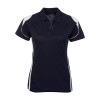 Navy White Ladies Bell Polo